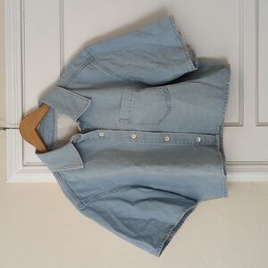 COS Denim Crop Shirt